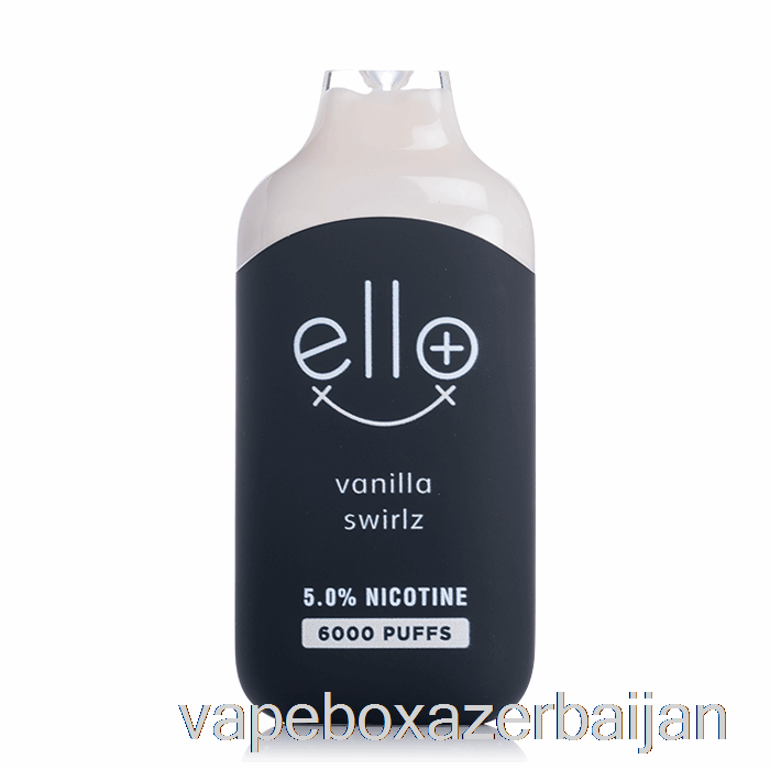 E-Juice Vape BLVK ELLO Plus 6000 Disposable Vanilla Swirlz